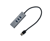 i-tec USB 3.0 Metal LAN HUB 3x USB 3.0 RJ-45 10/100/1000 Mb/s - 456338 - zdjęcie 2